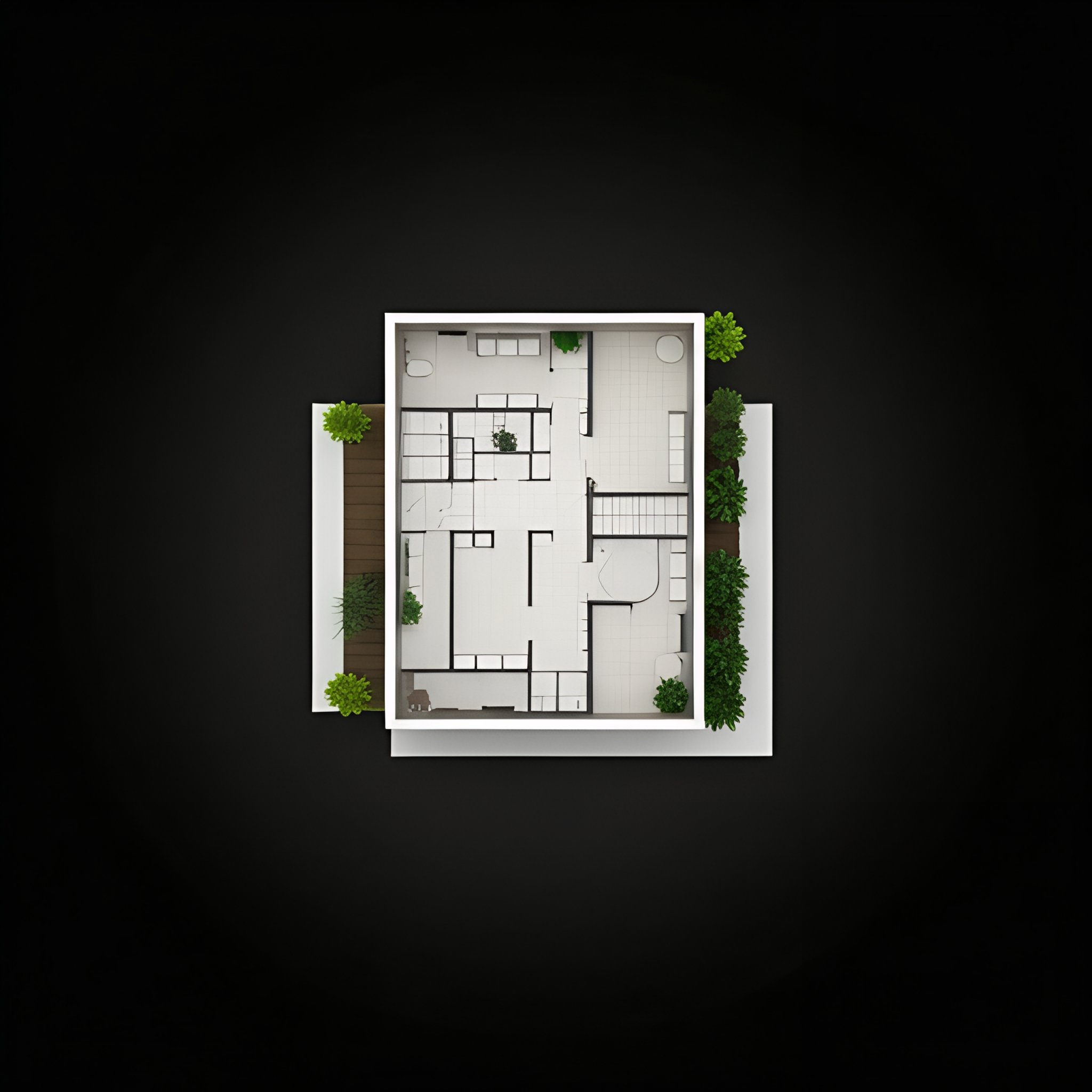 Arhitektonski tlocrt stana od 3 modula