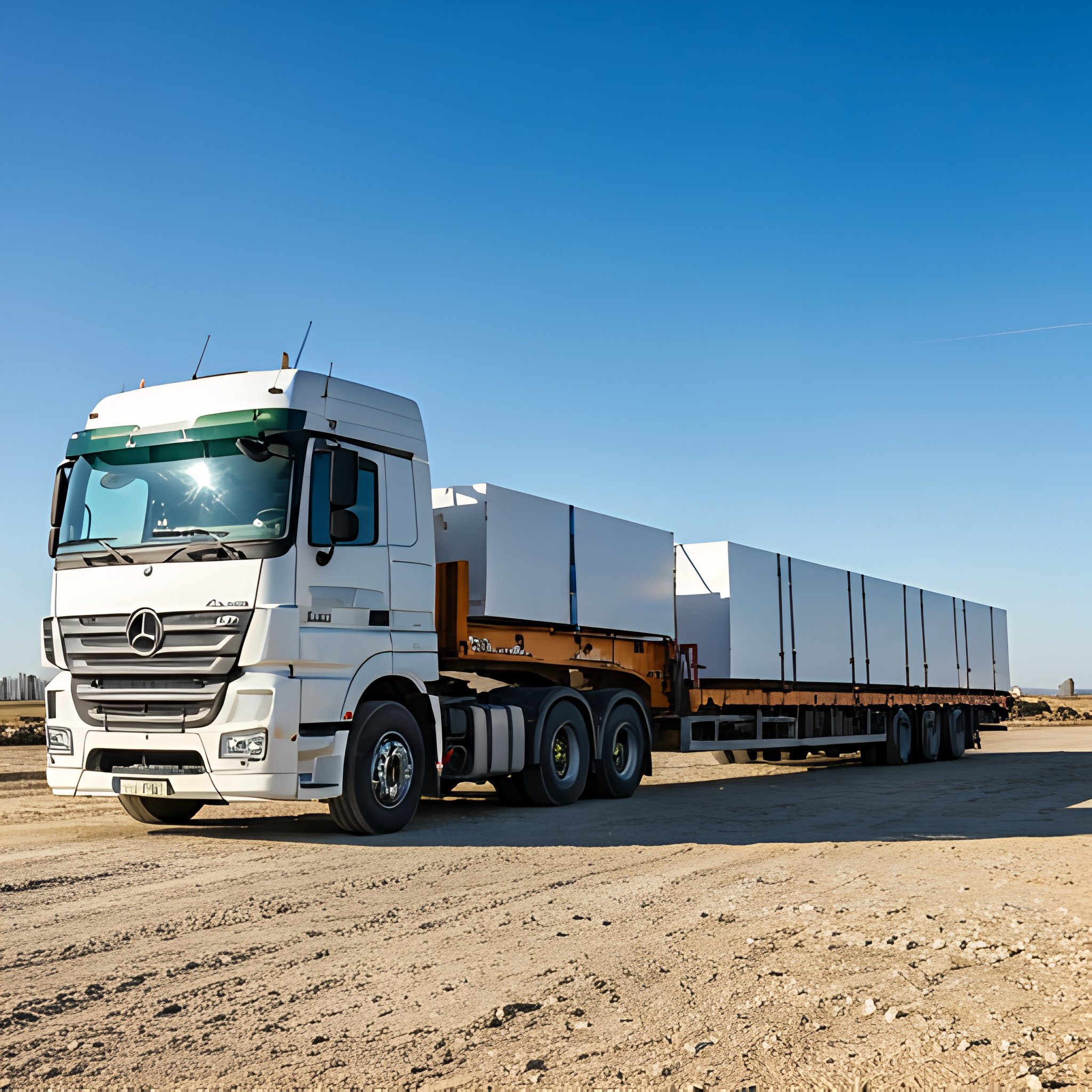 Kamion za transport građevinskih modula na lokaciju